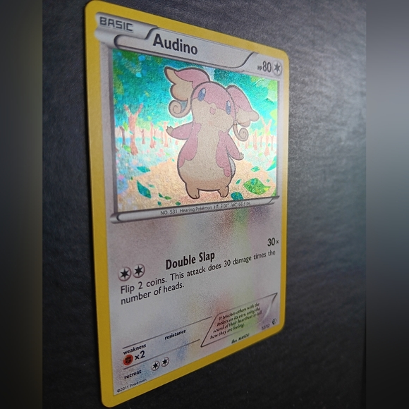 Audino Pokemon Card - 2011 McDonalds Promo Card - 12/12 Rare Holo - Picture 3 of 9